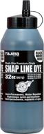 🖤 tajima plc3-bk900: high-quality black 32 oz semi permanent snap-line dye with durable bottle & easy-fill nozzle logo