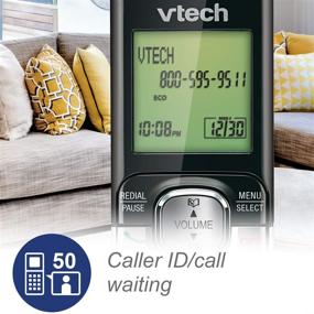 img 1 attached to 📞 VTech CS6529-4B DECT 6.0 Cordless Phone Set - 4 Handsets with Answering System, Caller ID, Expandable up to 5, Wall-Mountable - Blue/Green/Red/Silver