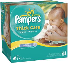 img 1 attached to 🍼 Pamper Your Baby with Soothing Pampers ThickCare Touch of Chamomile Wipes Refill, Box of 504