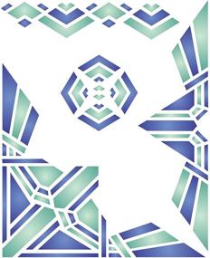 img 4 attached to 🎨 Art Deco Stencil - 3.25 x 4 inch (Small Size) | Deco Art Decor Painting Template for Enhanced SEO