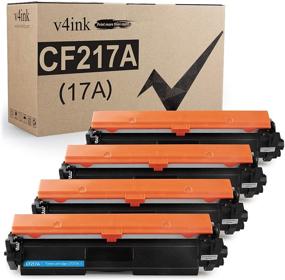 img 4 attached to 🖨️ V4INK 4PK Compatible Black Ink Toner Cartridge Replacement for HP 17A CF217A, Suitable for HP Pro MFP M130fw M130nw M130fn M130a M102w M102a M130 M102 Printer