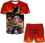 large boys' clothing: cartoon fnaf 1 printed t shirts logo