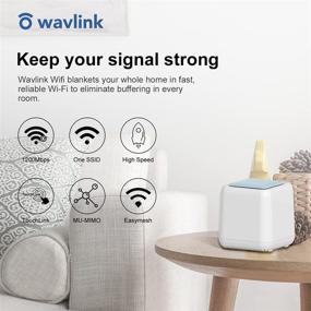 img 3 attached to 📶 WAVLINK Mesh WiFi System for Spacious Home Coverage - 2,000-3,000 sq. ft. Dual-Band WiFi Router/Extender Replacement with 4 Internal Antennas - 2-Pack