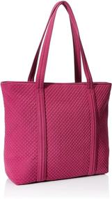 img 3 attached to Vera Bradley Microfiber Tote Black Women's Handbags & Wallets for Totes