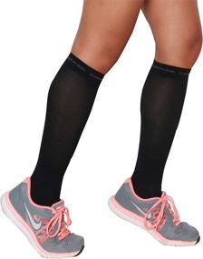 img 1 attached to Multipurpose Compression Socks: Optimal Support for Running, Nursing, Tennis, Basketball, Travel, Flying, Maternity Pregnancy & Shin Splints