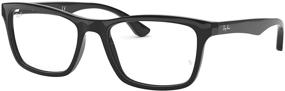 img 3 attached to 🕶️ Shiny Ray Ban Square Prescription Eyeglasses RX5279