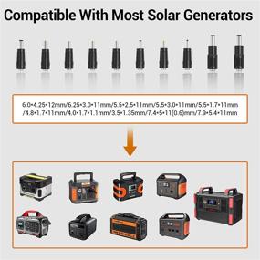 img 2 attached to 🔆 AIPER Portable Solar Panel 60W: Ideal Solar Generator Charger for Suaoki, Jackery, Goal Zero, Rockpals, Paxcess Portable Power Stations - Perfect Portable Foldable Solar Charger with USB Port for Camping, Van, RV in Summer