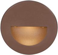 🔆 wac lighting wl-led300-c-bz: stylish circular scoop led step light with 4w power and bronze finish логотип