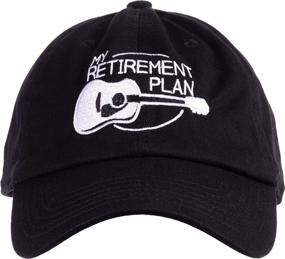 img 4 attached to Ann Arbor T-shirt Co. Retirement Plan Guitar Funny Musician Humor Men Women Joke Baseball Dad Hat Black - Enhanced SEO