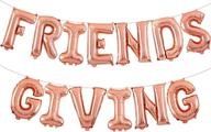 🎈 friendsgiving balloons rose gold - 16 inch | perfect decorations for friendsgiving & thanksgiving parties логотип