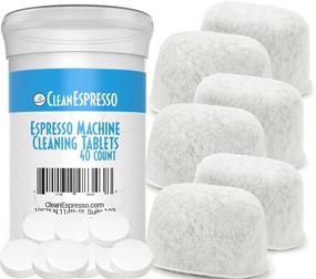 img 4 attached to ☕ CleanEspresso 2g Espresso Machine Cleaning Tablets and Filters - 40 Tablets + 6 Filters - Compatible with Breville Espresso Machines - Espresso Cleaner Accessories with Replacement Water Filter