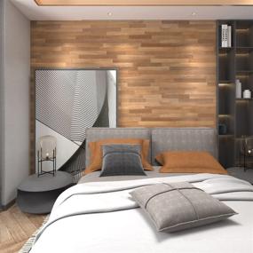 img 1 attached to Peel and Stick Wood Grain Wallpaper Contact Paper for Cabinets - Shiplap Design, Self Adhesive, Removable Decorative Faux Wood Panel Interior - 15.7” × 78.7”