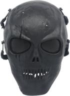 🎭 ecloud shop black army skull skeleton airsoft paintball bb gun game face mask diy mask personality | free design for halloween logo
