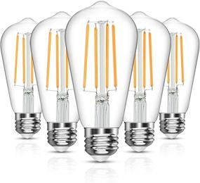 img 4 attached to 💡 LANGREE Vintage Dimmable LED Bulb with Equivalent Filament Design