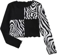 milumia colorblock striped sleeve crewneck logo