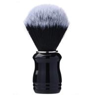 🧔 high-density knot synthetic shaving brush with resin handle - 21mm (black) logo