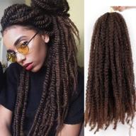 🔗 aisi beauty marley twists hair: kinky curly braiding hair extensions for stylish 18-inch marley twists (1b-30#)! logo