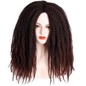 img 1 attached to 🔗 AISI BEAUTY Marley Twists Hair: Kinky Curly Braiding Hair Extensions for Stylish 18-Inch Marley Twists (1B-30#)!