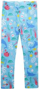 img 3 attached to Coralup Cotton Girls3 Pack Leggings Unicorn Girls' Clothing