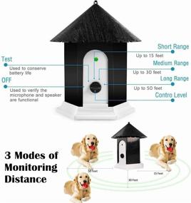 img 2 attached to 🔇 Ultrasonic Outdoor Barking Control Device – Sonic Bark Deterrents Dog Silencer, Stop Barking, Birdhouse Shape – Suitable for Small, Medium, Large Dogs