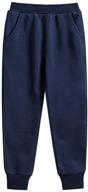 👖 navy boys' mallimoda sweatpants: stylish drawstring comfort for active kids logo