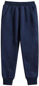 img 2 attached to 👖 Navy Boys' Mallimoda Sweatpants: Stylish Drawstring Comfort for Active Kids