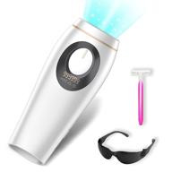 at-home ipl hair removal device for women - permanent hair remover with upgraded 999,999 flashes - painless laser hair removal machine for bikini, legs, underarms, face, and body logo