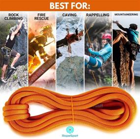 img 2 attached to 10.5mm Powerful UIAA Static Climbing Rope - High Strength Rock Mountaineering Gear - Heavy Duty Rescue Rope