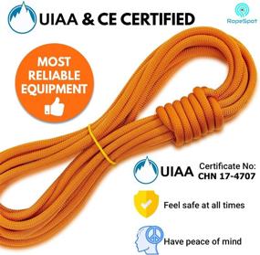 img 3 attached to 10.5mm Powerful UIAA Static Climbing Rope - High Strength Rock Mountaineering Gear - Heavy Duty Rescue Rope