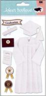 🎓 jbr1116 jolee's boutique le grande graduation cap & gown stickers - white logo