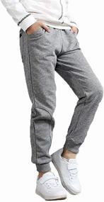 img 2 attached to Rolanko Fleece Athletic Sweatpants Pockets Boys' Clothing ~ Pants