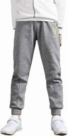 rolanko fleece athletic sweatpants pockets boys' clothing ~ pants logo