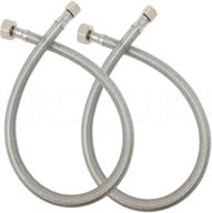 procuru 24-inch stainless steel faucet hose connector - lead free, 2-pack логотип