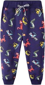 img 4 attached to 👖 Trousers Cartoon Printed Toddler Sweatpants: Adorable Boys' Clothing at Pants Paradise