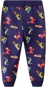 img 3 attached to 👖 Trousers Cartoon Printed Toddler Sweatpants: Adorable Boys' Clothing at Pants Paradise