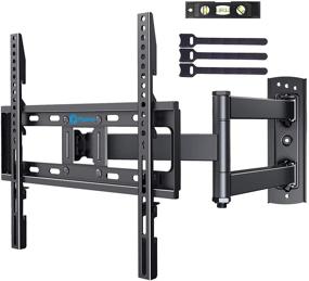 img 4 attached to 📺 Adjustable Full Motion Single Arm TV Wall Mount Bracket - Swivel, Tilt, Extension - Fits Most 23-55 Inch LED, LCD, OLED Flat and Curved TVs - Max VESA 400x400mm, Weight Capacity up to 88lbs by Pipishell