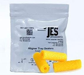 img 1 attached to 🍍 JES Orthodontics Pineapple Scented Yellow Chewies for Aligner Trays - 3 Chewies per Bag