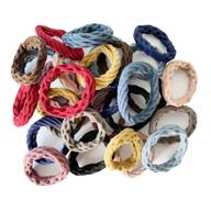 💆 wetopkim 30 pcs hair ties for thick heavy and curly hair - non-slip, seamless, lightweight, highly elastic and stretchable logo