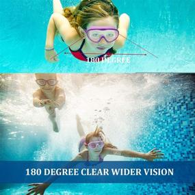 img 2 attached to 2 Pack Wide Vision Kids Swim Goggles for Children and Early Teens - No Leaking, Anti-Fog, Waterproof (Ages 4-15)