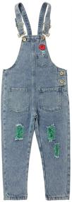 img 1 attached to Peacolate 3 14Years Jumpsuit Overalls Changeable Girls' Clothing