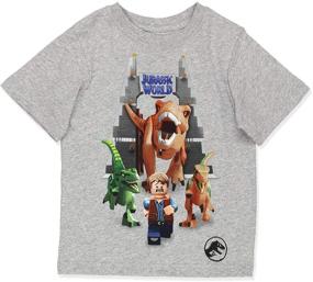 img 4 attached to 🦖 Футболка с рукавом "LEGO Jurassic Dinosaur": премиальная одежда для мальчиков