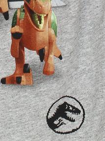 img 1 attached to 🦖 Футболка с рукавом "LEGO Jurassic Dinosaur": премиальная одежда для мальчиков