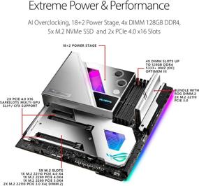 img 1 attached to Высокопроизводительная материнская плата для игр Asus ROG Maximus XIII Extreme Glacial с интегрированным водоблоком EK и передовыми функциями.