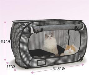 img 2 attached to Necoichi Portable Cage and Litter Box Set: The Ultimate Stress-Free Solution