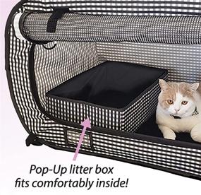 img 3 attached to Necoichi Portable Cage and Litter Box Set: The Ultimate Stress-Free Solution