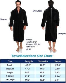 img 1 attached to 🛀 Cotton Bathrobe in X-Large Charcoal by TowelSelections