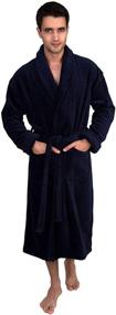 img 4 attached to 🛀 Cotton Bathrobe in X-Large Charcoal by TowelSelections