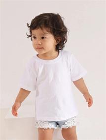 img 1 attached to 👶 Premium A&J DESIGN Baby & Toddler Heavyweight Cotton Short Sleeve T-Shirts: Soft and Stylish Essential for Little Ones