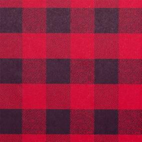 img 2 attached to 🎁 Premium Buffalo Check Plaid Christmas Gift Wrapping Paper - Flat Sheet 24" X 6' - Festive Holiday Gift Wrap