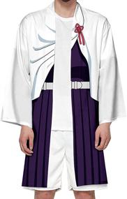 img 2 attached to 👘 Kimetsu no Yaiba Boys' Clothing: Slayer Kimono Cardigan Cosplay